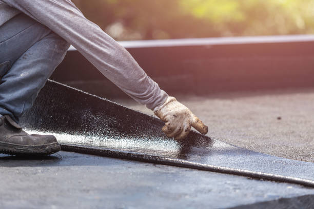Professional Waterproofing technician working in Milford, NJ